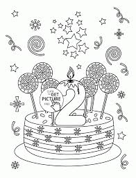 Happy 2nd Birthday Coloring Page For Kids Holiday Coloring Pages Printables Free Wuppsy C Birthday Coloring Pages Coloring Pages For Kids Happy 2nd Birthday