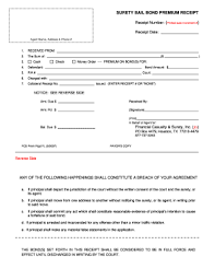 Applicant should complete both sides and sign where noted. Bond Receipt Fill Out And Sign Printable Pdf Template Signnow