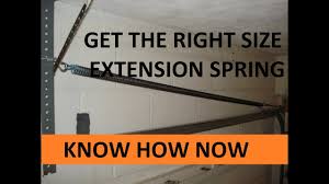 How To Get The Right Size Garage Door Spring