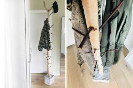 Dann schaut jetzt rein und seht wie man mit nur we. Diy Garderobe Mit Birkenstamm