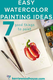 Learn how to paint a watercolor rainbow tree using brush pens or any watercolors you might have. Easy Watercolor Ideas For Beginners 7 Good Things To Paint Kerrie Woodhouse