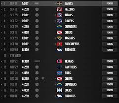Nfl Releases Schedules For All 32 Teams Cbs Los Angeles
