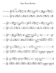 Your beginners are just itching to play john williams most /item/detail/b/star wars/2383966 register today for the new sounds of j.w. Star Wars Rebels Sheet Music For Saxophone Alto Woodwind Duet Musescore Com