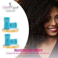Achieve effortless curls with the unique Hourglass Hair Rollers from Bella  Capelli Furnishings. Their innovative shape makes rolling your hair faster  and easier, delivering salon-quality results every time. Try them today!  Shop