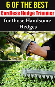 6 Of The Best Cordless Hedge Trimmer For Those Handsome Hedges Hedge Trimmers Hedges Trimmers