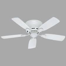 Besides that, when you are dealing with a small room, it makes sense to select a low profile ceiling fan no light included. Hunter 42 In Low Profile White Ceiling Fan 51059 New Ceiling Fans Home Garden