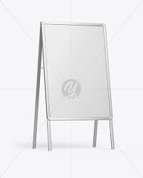 Download Glossy Metallic Stand Mockup In Outdoor Advertising Mockups On Yellow Images Object Mockups PSD Mockup Templates