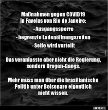 Italien verlängert die ausgangssperre, spanien, frankreich und österreich setzen ihre bewohner ebenfalls unter quarantäne. Massnahmen Gegen Covid19 In Favelas Von Rio De Janeiro Lustige Bilder Spruche Witze Echt Lustig