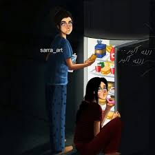 الجوع كافر بذات جوع اخر الليل كلام ثاني Cute Girl Drawing Sarra Art Girly Drawings