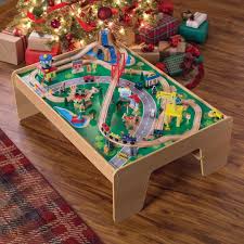 A crane lifts and lowers cargo onto the train and a helicopter soars over the. Kidkraft Waterfall Mountain Train Table And Train Set 17850 1 1899842508