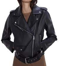 Zara Black New Faux Leather Biker Jacket Size 6 S Jackets Zara Leather Jacket Faux Leather Biker Jacket