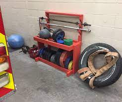 Diy Weight And Barbell Storage Rack Diy Home Gym Diy Dumbbell Dumbbell Rack
