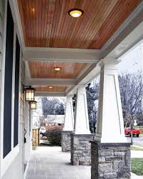String lights add a sparkle to an outdoor space, even when you have a limited budget. Top 70 Best Porch Ceiling Ideas Covered Space Designs
