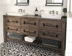 Rustic Farmhouse Double Bath Vanity With Angelarosediyhome In 2020 Farm Style Bathrooms Bathroom Vanity Designs Farmhouse Bathroom Vanity