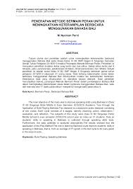 Menyimak merupakan salah satu keterampilan berbahasa. Https Ejournal Undiksha Ac Id Index Php Jlls Article Download 17380 10451