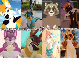 VRChat avatar texture commissions OPEN by vintagecoyote -- Fur Affinity  [dot] net