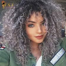 Dark Grey Ombre Lace Front Short Bob Wigs Curly Colored Human Hair Wigs Peruvian Virgin Hair 1b Curly Hair Styles Naturally Ombre Curly Hair Curly Hair Styles