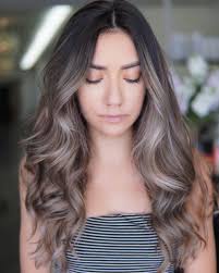 Cooled down brunette ash balayage by Frances Canola using her trusted  favorites: Simply Blonde Blue Powder Lightener + 30Vol in foils 8NUA Demi +  9Vol to tone for 10 minutes