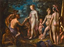 At the center of the judgment of paris story, athena offers paris success in war, but paris is a lover not a fighter, so he turns her down. The Judgement Of Paris Painting By Antwerp School