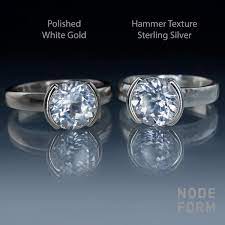 Silver has a very white silvery look. Precious Metals