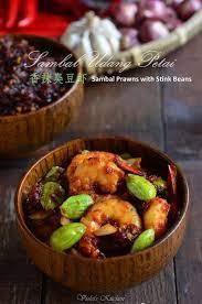 violet s kitchen 紫羅蘭的爱心厨房 香辣臭豆虾sambal udang petai sambal prawns with stink beans spicy recipes sambal food