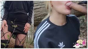 СЕКС НА УЛИЦЕ С НЕзнакомцем в ЛЕСУ был жарким! Минет и мини-юбка вверх!