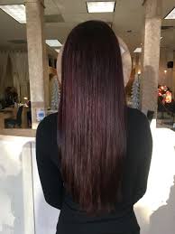 Red Violet Dark Brown Hair Color Long Hair Straight Long Layers Long Hair Styles Straight Hairstyles Hair