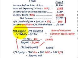 The stockholders' equity section follows the liabilities section on the balance. Stockholders Equity Rate Of Return On Common Stock Equity C S Shareholder Profitability Youtube