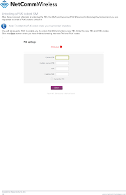 How do i get my puk number? Nwl10 Vodafone Machinelink 3g User Manual Netcomm Wireless