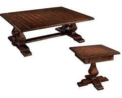 Finished in wexford, a special application of black glaze rubbed into raised oak grain. Coffee Table Set Havana Servant By Hekman He 81217 Set