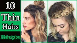 This creates depth more so with some blonde highlights. Top 10 Hairstyles For Thin Hairs Hair Styles For Thin Hair Girls Youtube