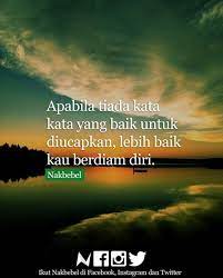 Namun sebaiknya, melakukan sesuatu yang bermanfaat lebih baik dari berdiam diri. Nakbebel On Twitter Lebih Baik Berdiam Diri Nakbebel Https T Co Wu2awvb36k