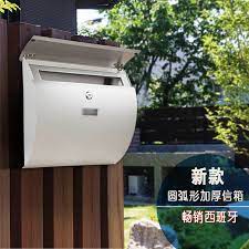 信箱邮箱室外别墅欧式户外挂墙防雨防水304不锈钢信报箱邮筒新款 淘宝网 outdoor decor decor home decor