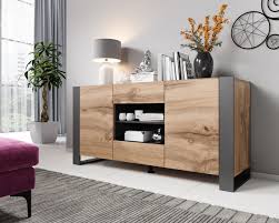 Kommode Wood Eiche Wotan Anthrazit Moebline De