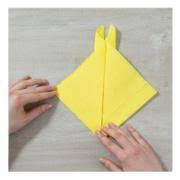 Comment plier vos serviettes pour noel blog 123devis com. Pliage De Serviette En Forme De Lapin La Belle Adresse