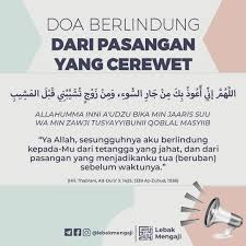 Doa untuk pengantin lengkap bahasa arab dan indonesia agar mudah dipahami oleh pembaca pemula. Foto Dakwah Doa Berlindung Dari Pasangan Yang Cerewet