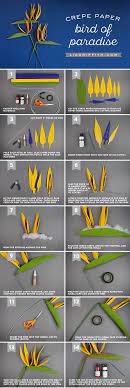 Make Your Very Own Crepe Paper Birds Of Paradise As Part Of Our Pacific Islands Bouquet For Cricut Simple To Paper Flower Tutorial Paper Flowers Crepe Paper