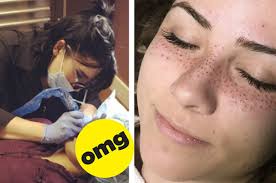 With the recent popularity of microblading eyebrows and lash enhancement tattoos, permanent freckles were bound to become a thing. Tattooing Freckles On Your Face Is A Trend And People Are Like Hmmmm