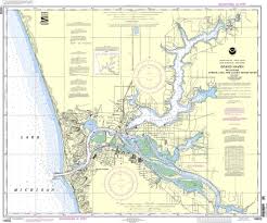 Noaa Chart 14933 Grand Haven Including Spring Lake And Lower Grand River