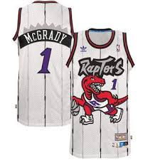 Mens Toronto Raptors Tracy Mcgrady Adidas White Home