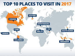 Best place to view with limited time: Top Ten Destinations For Travel In 2017 Including Cuba And Canada Travel News Travel Express Co Uk