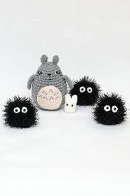 Set My Neighbor Totoro Plush Toy Amigurumi Soot Sprite Crochet Toys Gift For Kids Toys Stuffed Ani Soot Sprite Plush Totoro Plush Studio Ghibli Stuffed Animals
