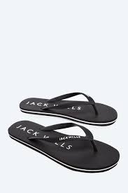 Mens Jack Wills Black Newlands Flip Flop Black In 2019