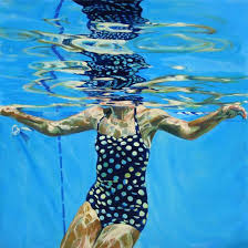 Swimming Series By Leanne Shapton Underwater Painting Artwork Display Swimming