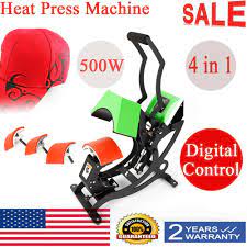 Ebay Sponsored Dual Digital 4 In 1 Gas Spring Heat Sublimation Transfer Press Machine Hat Cap Heat Press Machine Heat Press Transfers Diy Prints
