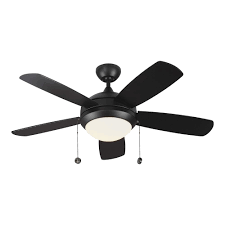This 52 inch fan is minimalist by nature. Monte Carlo Fans Discus Classic 44 In Integrated Led Matte Black Ceiling Fan With 3000k L The Home Depot Canada
