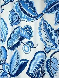 Fantasy Fleur Ocean Blue Jacobean Waverly Fabric In 2020 Waverly Fabric Fabric Fabric Decor