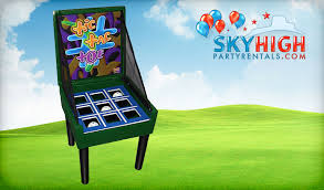 2'w x 2'l x 4'h. Usa Tic Tac Toe Carnival Game Rentals Sky High Party Rentals