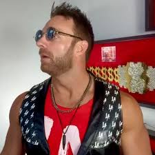 Black WWE LA Knight Leather Vest