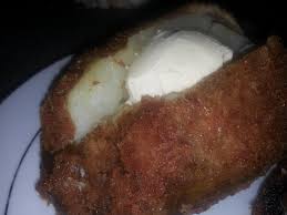 A whole potatoes deep fried. Cursed as hell. send help. : rshittyfoodporn